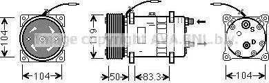 Ava Quality Cooling UVK071 - Компрессор кондиционера autodnr.net