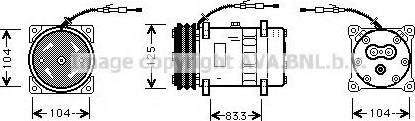 Ava Quality Cooling UVK107 - Компрессор кондиционера autodnr.net