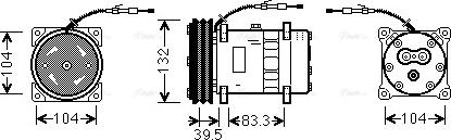 Ava Quality Cooling UVK110 - Компресор, кондиціонер autocars.com.ua