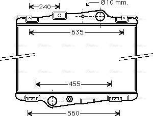 Ava Quality Cooling VL 2003 - Радіатор, охолодження двигуна autocars.com.ua