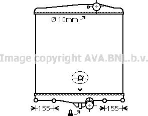 Ava Quality Cooling VL2016N - Радиатор, охлаждение двигателя avtokuzovplus.com.ua