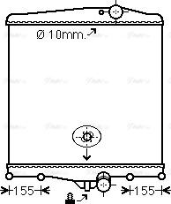 Ava Quality Cooling VL2042N - Радіатор, охолодження двигуна autocars.com.ua