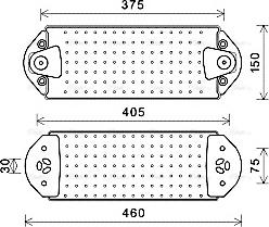 Ava Quality Cooling VL3078 - Масляний радіатор, рухове масло autocars.com.ua