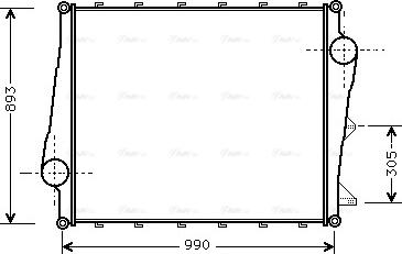 Ava Quality Cooling VL 4022 - Интеркулер autocars.com.ua