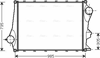 Ava Quality Cooling VL 4043 - Интеркулер autocars.com.ua