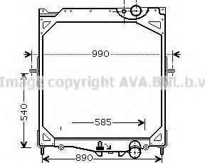 Ava Quality Cooling VLA2041 - Радиатор, охлаждение двигателя avtokuzovplus.com.ua