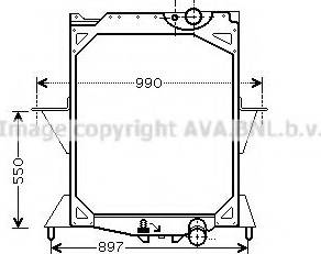 Ava Quality Cooling VLA2042 - Радіатор, охолодження двигуна autocars.com.ua