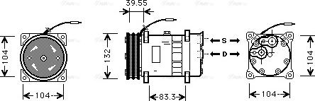 Ava Quality Cooling VLAK039 - Компрессор кондиционера autodnr.net