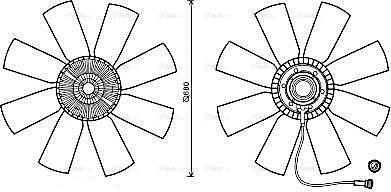 Ava Quality Cooling VLF068 - Вентилятор, охолодження двигуна autocars.com.ua