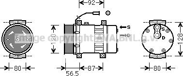 Ava Quality Cooling VLK062 - Компрессор кондиционера avtokuzovplus.com.ua