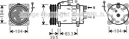 Ava Quality Cooling VLK080 - Компрессор кондиционера avtokuzovplus.com.ua