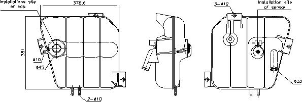 Ava Quality Cooling VLT175 - Компенсаційний бак, охолоджуюча рідина autocars.com.ua