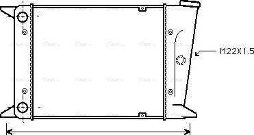 Ava Quality Cooling VN2006 - Радіатор, охолодження двигуна autocars.com.ua