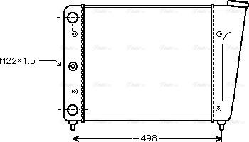 Ava Quality Cooling VN2009 - Радиатор, охлаждение двигателя avtokuzovplus.com.ua