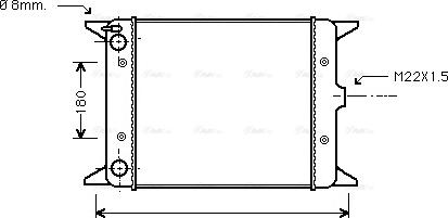 Ava Quality Cooling VN2012 - Радиатор, охлаждение двигателя avtokuzovplus.com.ua