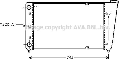 Ava Quality Cooling VN2020 - Радіатор, охолодження двигуна autocars.com.ua