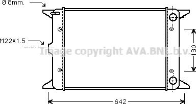 Ava Quality Cooling VN2023 - Радіатор, охолодження двигуна autocars.com.ua