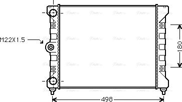 Ava Quality Cooling VN2028 - Радиатор, охлаждение двигателя avtokuzovplus.com.ua