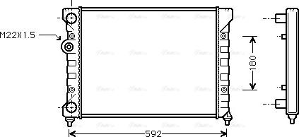 Ava Quality Cooling VN2029 - Радиатор, охлаждение двигателя avtokuzovplus.com.ua