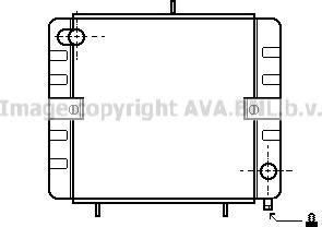 AVA VN2031 - Радіатор, охолодження двигуна autocars.com.ua