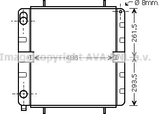 Ava Quality Cooling VN2032 - Радіатор, охолодження двигуна autocars.com.ua