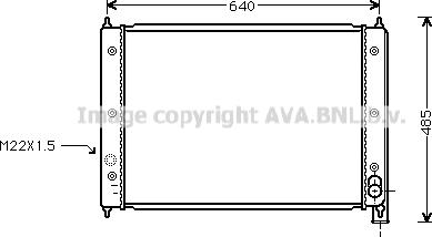 Ava Quality Cooling VN2034 - Радіатор, охолодження двигуна autocars.com.ua