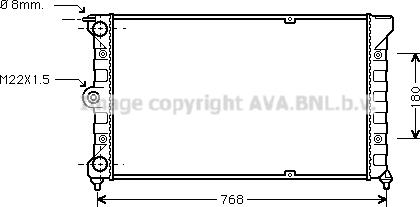 Ava Quality Cooling VN2036 - Радіатор, охолодження двигуна autocars.com.ua