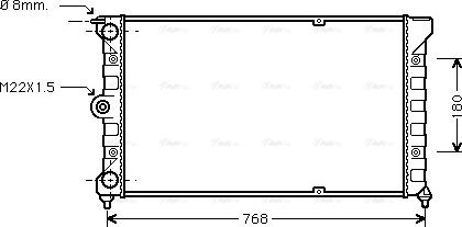 Ava Quality Cooling VN2037 - Радіатор, охолодження двигуна autocars.com.ua