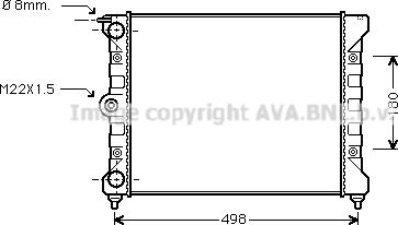 Ava Quality Cooling VN2039 - Радиатор, охлаждение двигателя avtokuzovplus.com.ua