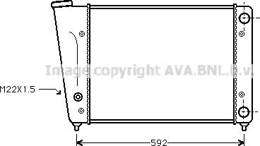 Ava Quality Cooling VN2059 - Радіатор, охолодження двигуна autocars.com.ua