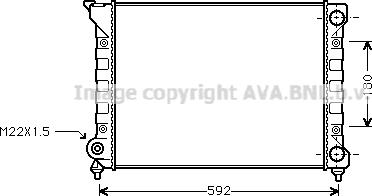 Ava Quality Cooling VNA2071 - Радіатор, охолодження двигуна autocars.com.ua