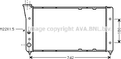 Ava Quality Cooling VN2091 - Радіатор, охолодження двигуна autocars.com.ua