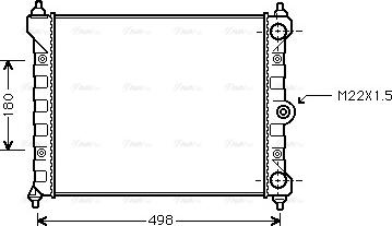 Ava Quality Cooling VN2092 - Радіатор, охолодження двигуна autocars.com.ua