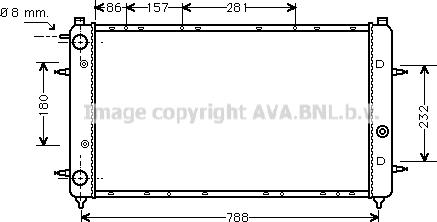 Ava Quality Cooling VN2114 - Радиатор, охлаждение двигателя avtokuzovplus.com.ua