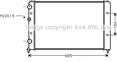 Ava Quality Cooling VN2115 - Радиатор, охлаждение двигателя avtokuzovplus.com.ua