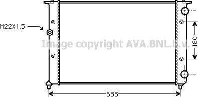 Ava Quality Cooling VN2116 - Радиатор, охлаждение двигателя avtokuzovplus.com.ua