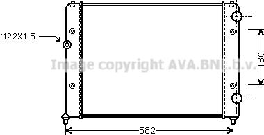 Ava Quality Cooling VN2119 - Радиатор, охлаждение двигателя autodnr.net