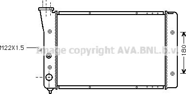 Ava Quality Cooling VN2123 - Радіатор, охолодження двигуна autocars.com.ua