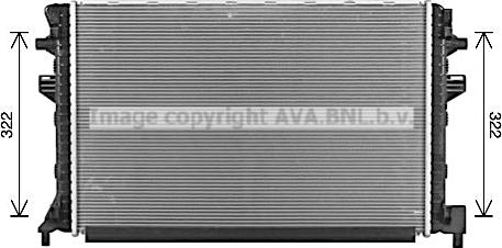 Ava Quality Cooling VN2383 - Радіатор, охолодження двигуна autocars.com.ua