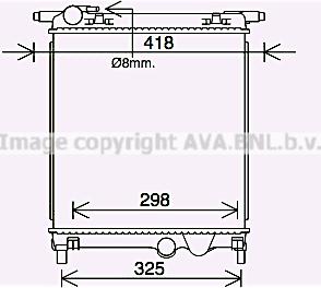 Ava Quality Cooling VW2407 - Радиатор, охлаждение двигателя autodnr.net