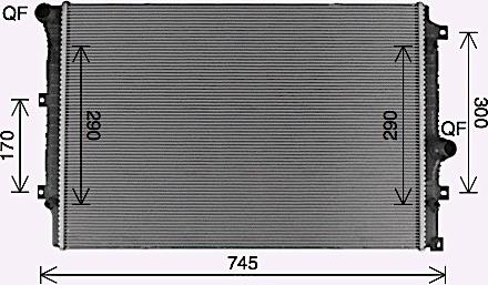 Ava Quality Cooling VN2428 - Радиатор, охлаждение двигателя autodnr.net