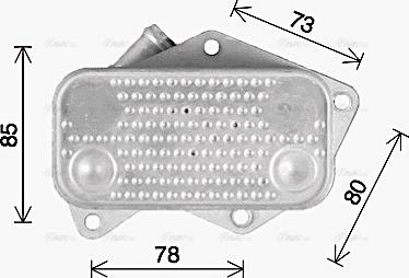 Ava Quality Cooling VN3429 - Масляний радіатор, рухове масло autocars.com.ua