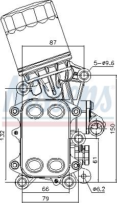 Ava Quality Cooling VN3468H - Масляный радиатор, двигательное масло avtokuzovplus.com.ua