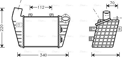 Ava Quality Cooling VN4127 - Интеркулер autocars.com.ua