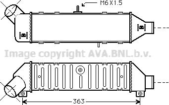 Ava Quality Cooling VN4136 - Интеркулер autocars.com.ua