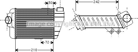 Ava Quality Cooling VN4158 - Интеркулер, теплообменник турбины avtokuzovplus.com.ua