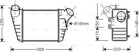 Ava Quality Cooling VN4182 - Интеркулер autocars.com.ua