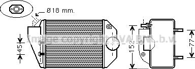 Ava Quality Cooling VN4221 - Интеркулер autocars.com.ua