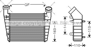 Ava Quality Cooling VN4238 - Интеркулер, теплообменник турбины autodnr.net