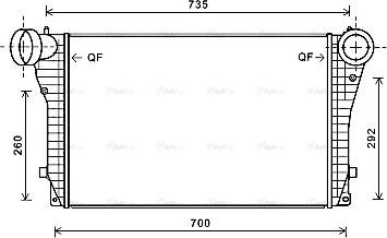 Ava Quality Cooling VN4319 - Интеркулер autocars.com.ua